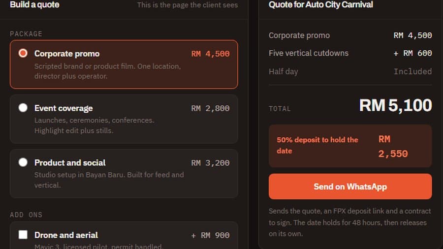 Studio Quote-to-Invoice System