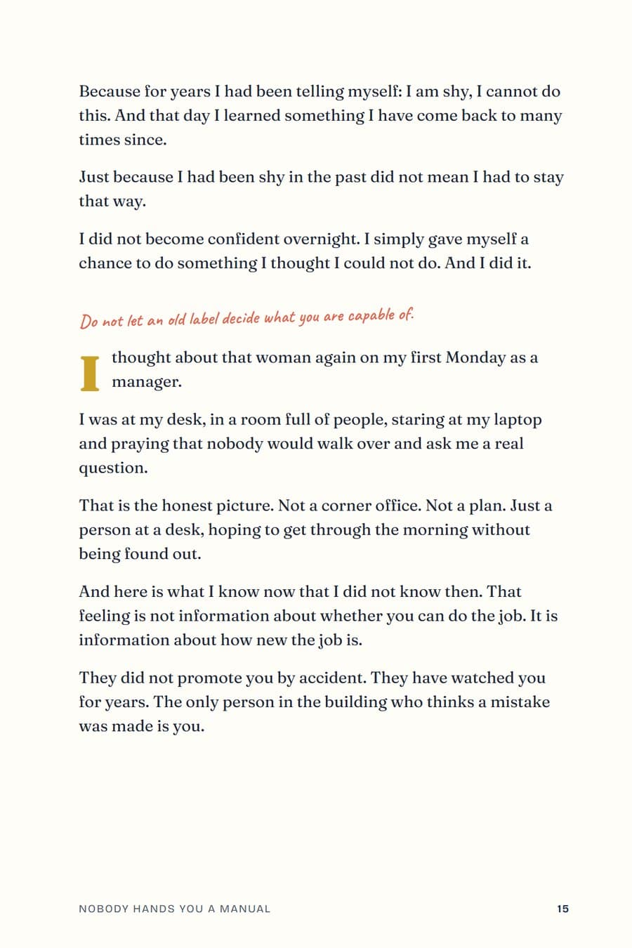Page 15: A story, told straight