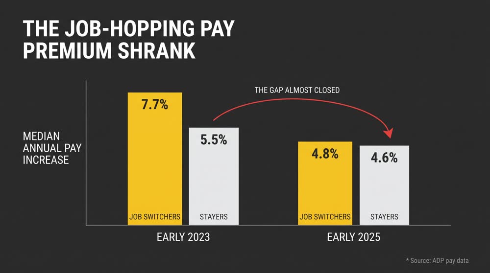 The Job-Hopping Pay Premium Shrank