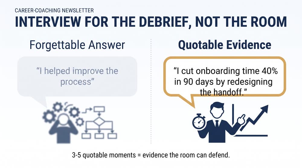 How to Interview for the Debrief, Not Just the Room